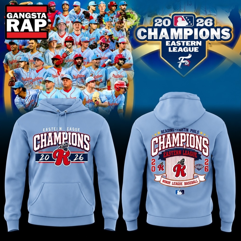 Reading Fightin Phils 2026 Eastern League Champions Hoodie, Trending Design Shirt Reading Fightin Phils 2026 Eastern League Champions Hoodie