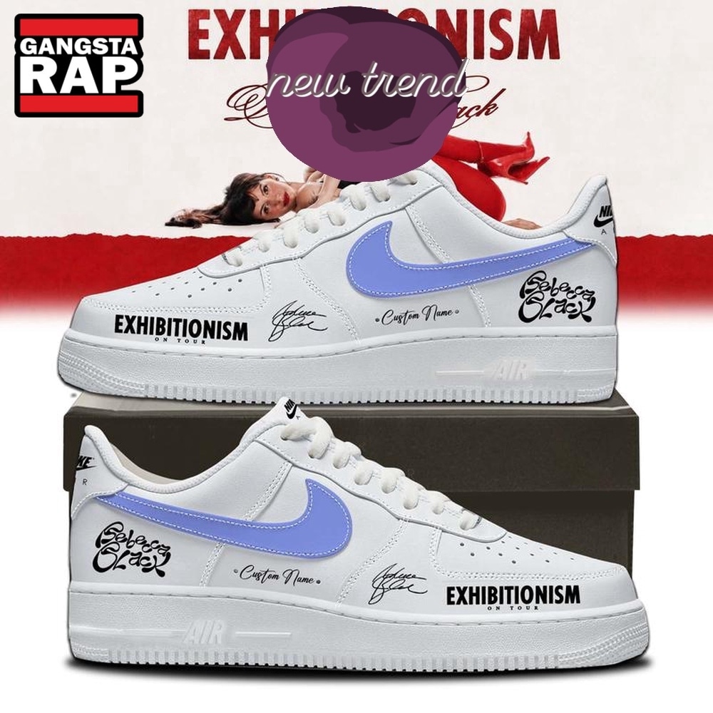 Rebecca Black Exhibitionism on Tour 2026 White Air Force 1 Shoes Sneakers Rebecca Black Exhibitionism on Tour 2026 White Air Force 1 Shoes Sneakers