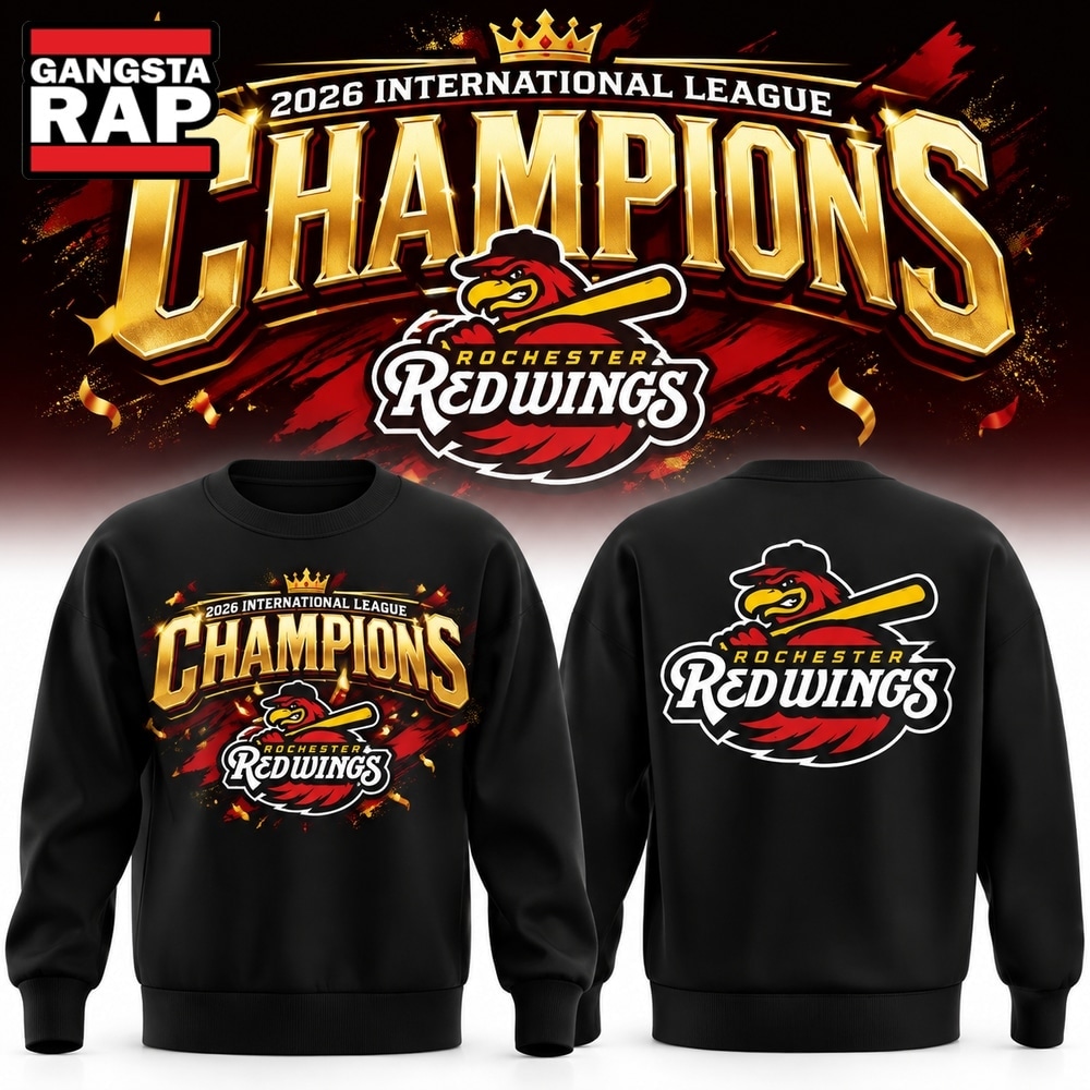 Rochester Red Wings International League Champions 2026 Black Sweatshirt, Trending Design Shirt Rochester Red Wings International League Champions 2026 Black Sweatshirt, Trending Design Shirt