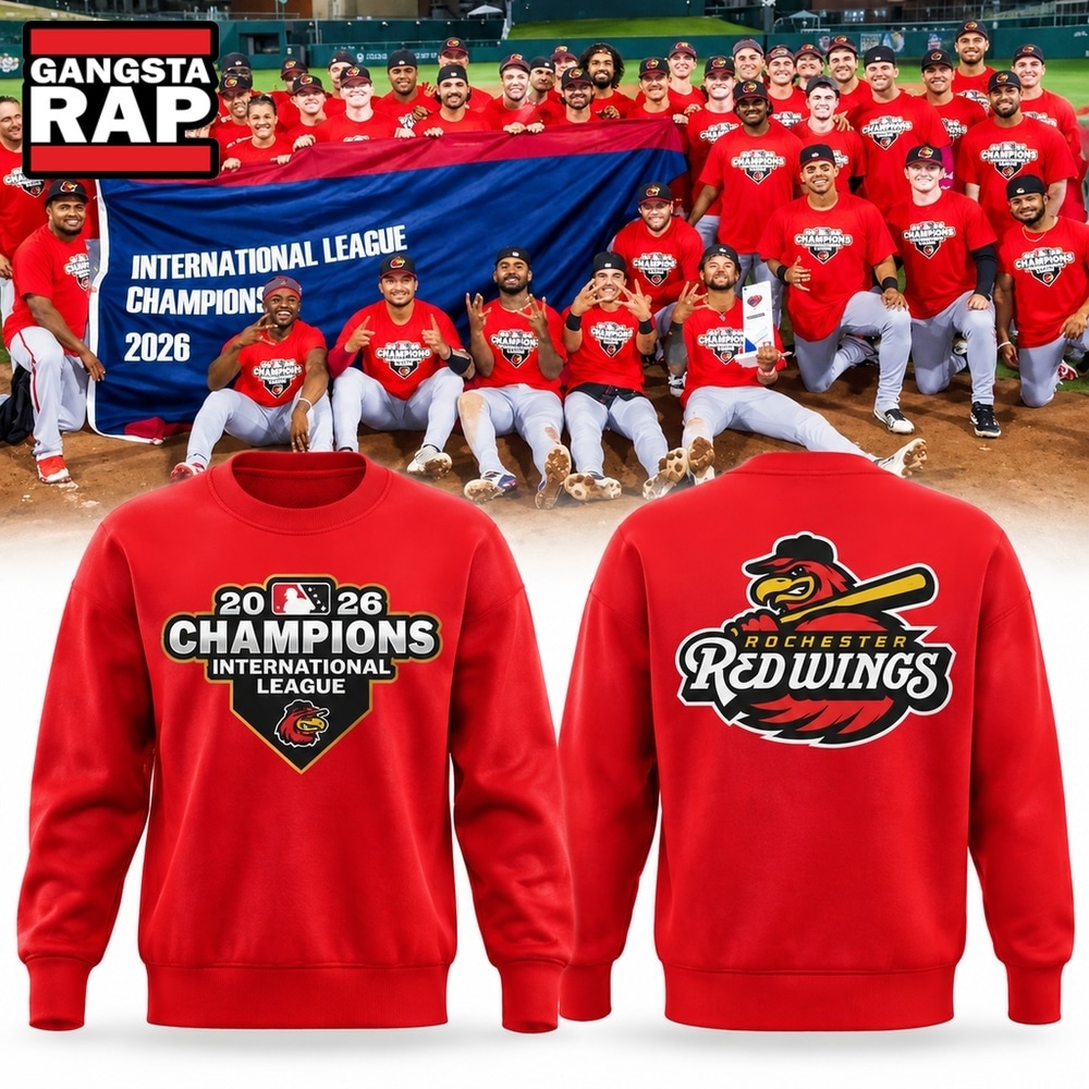 Rochester Red Wings International League Champions 2026 Red Sweatshirt, Trending Design Shirt Rochester Red Wings International League Champions 2026 Red Sweatshirt, Trending Design Shirt