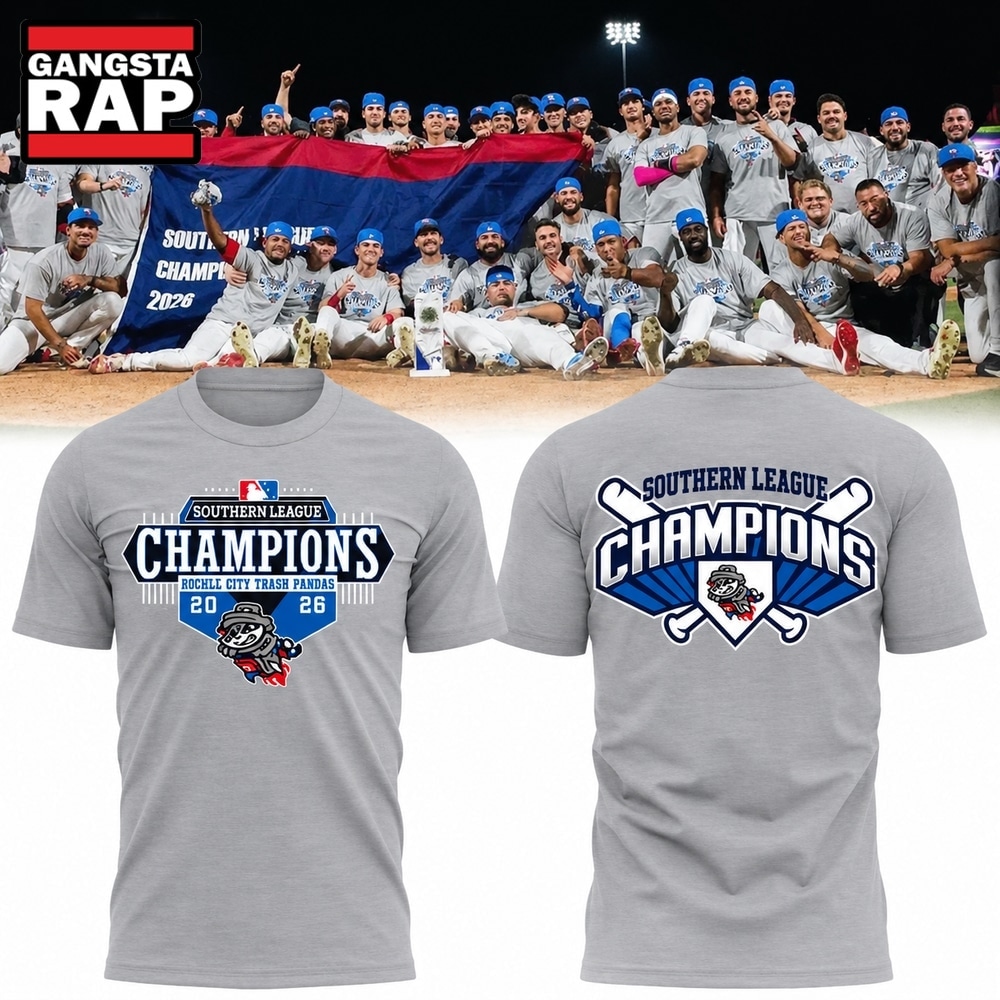 Rocket City Trash Pandas Southern League Champions 2026 T Shirt, Trending Design Shirt Rocket City Trash Pandas Southern League Champions 2026 T Shirt