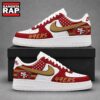 San Francisco 49ers NFL American Flag Football Team Limited Air Force 1 Shoes Sneakers