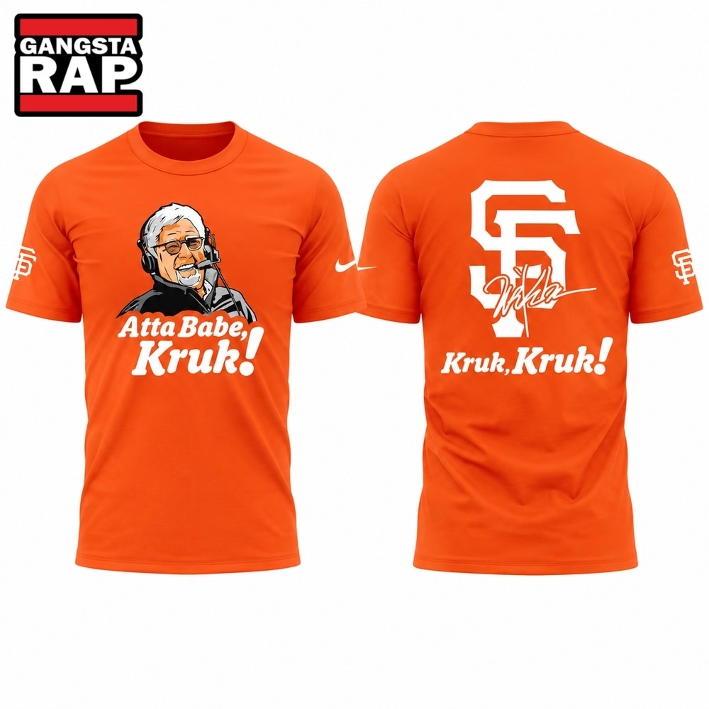 San Francisco Giants x Mike Krukow AttaBabeKruk T Shirt, Trending Design Shirt San Francisco Giants X Mike Krukow Attababekruk T Shirt