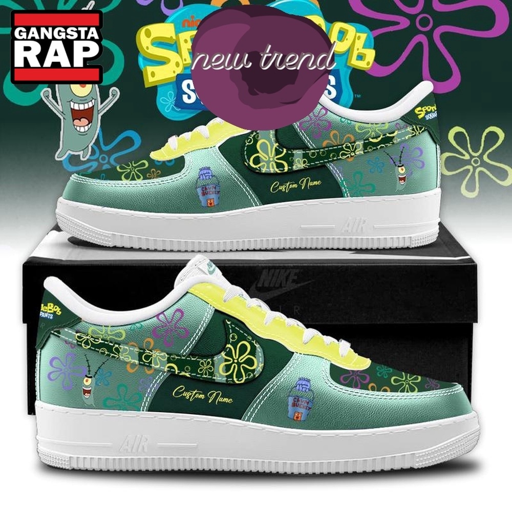 SpongeBob SquarePants 2026 Limited Edition Air Force 1 Shoes SpongeBob SquarePants 2026 Limited Edition Air Force 1 Shoes