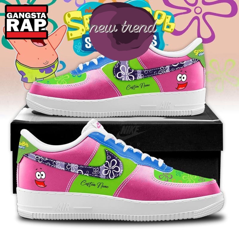 SpongeBob SquarePants 2026 New Design Air Force 1 Shoes Sneaker SpongeBob SquarePants 2026 New Design Air Force 1 Shoes Sneaker