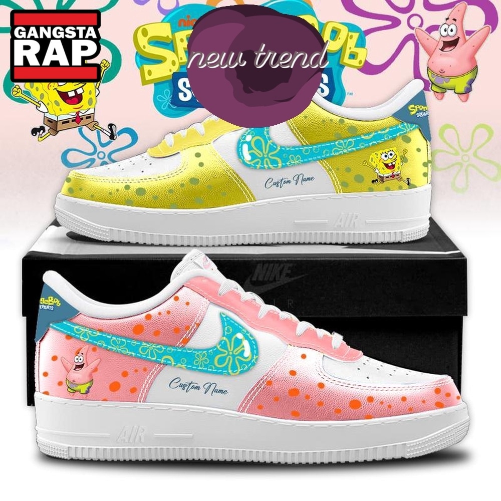 SpongeBob SquarePants 2026 Personalized Air Force 1 Shoes Sneaker SpongeBob SquarePants 2026 Personalized Air Force 1 Shoes Sneaker