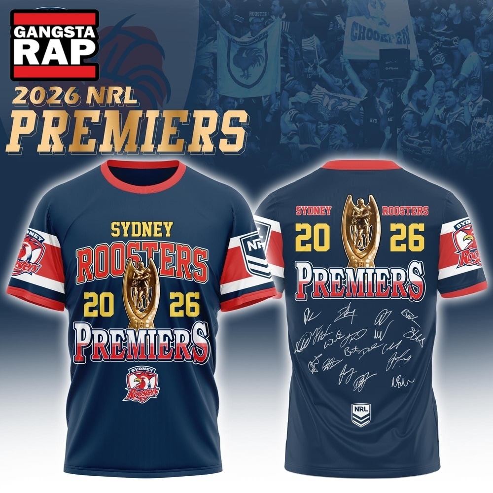 Sydney Roosters 2026 NRL Premiers Signature 3D Shirt, Trending Design Shirt Sydney Roosters 2026 NRL Premiers Signature 3D Shirt, Trending Design Shirt