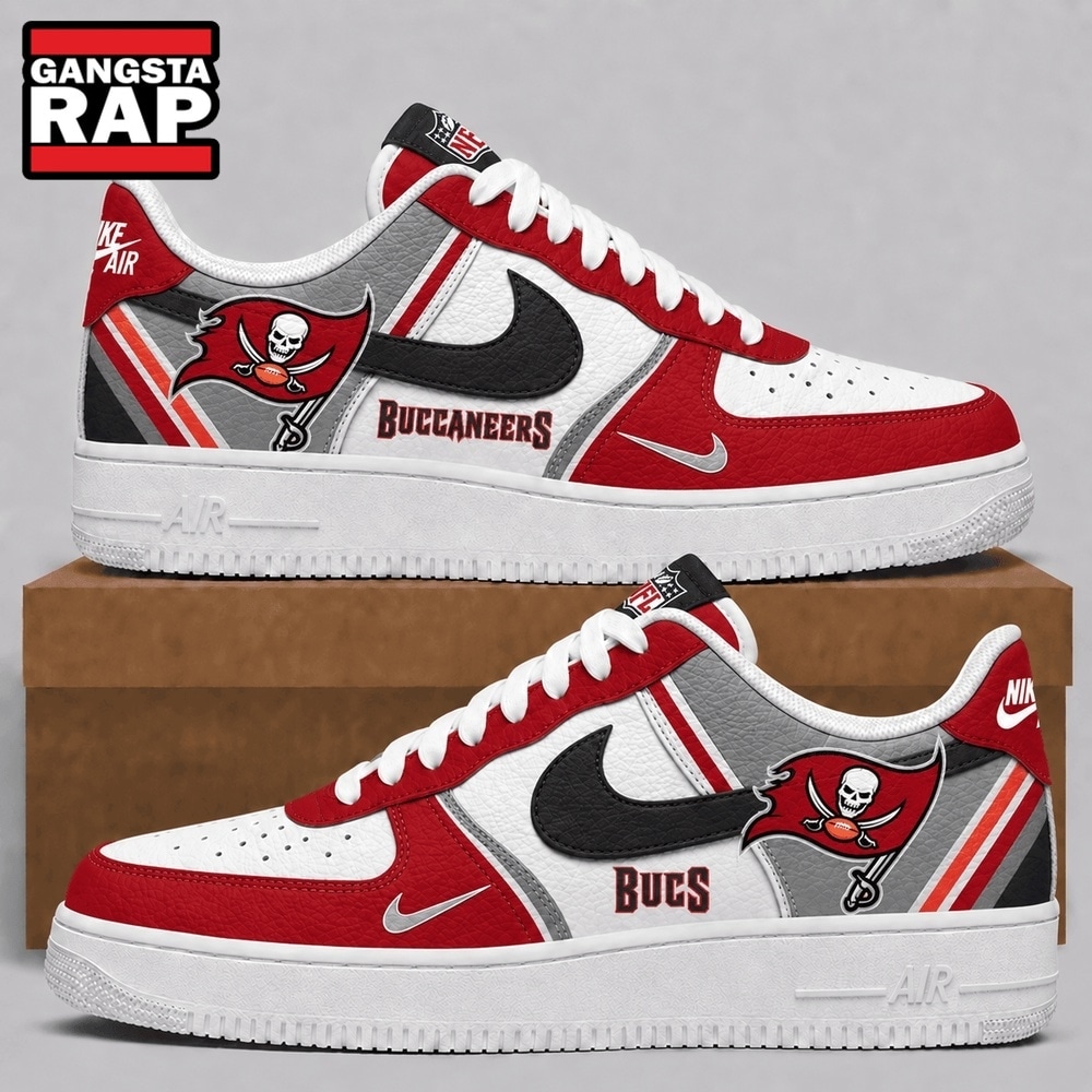 Tampa Bay Buccaneers 2026 NFL Team Air Force 1 Shoes Sneakers Tampa Bay Buccaneers 2026 NFL Team Air Force 1 Shoes Sneakers
