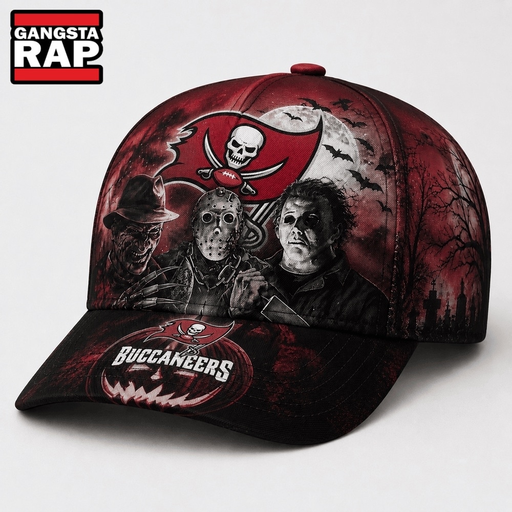 Tampa Bay Buccaneers NFL Horror Night Halloween 2026 Design Classic Cap, NFL Football Cap Tampa Bay Buccaneers NFL Horror Night Halloween 2026 Design Classic Cap, NFL Football Cap