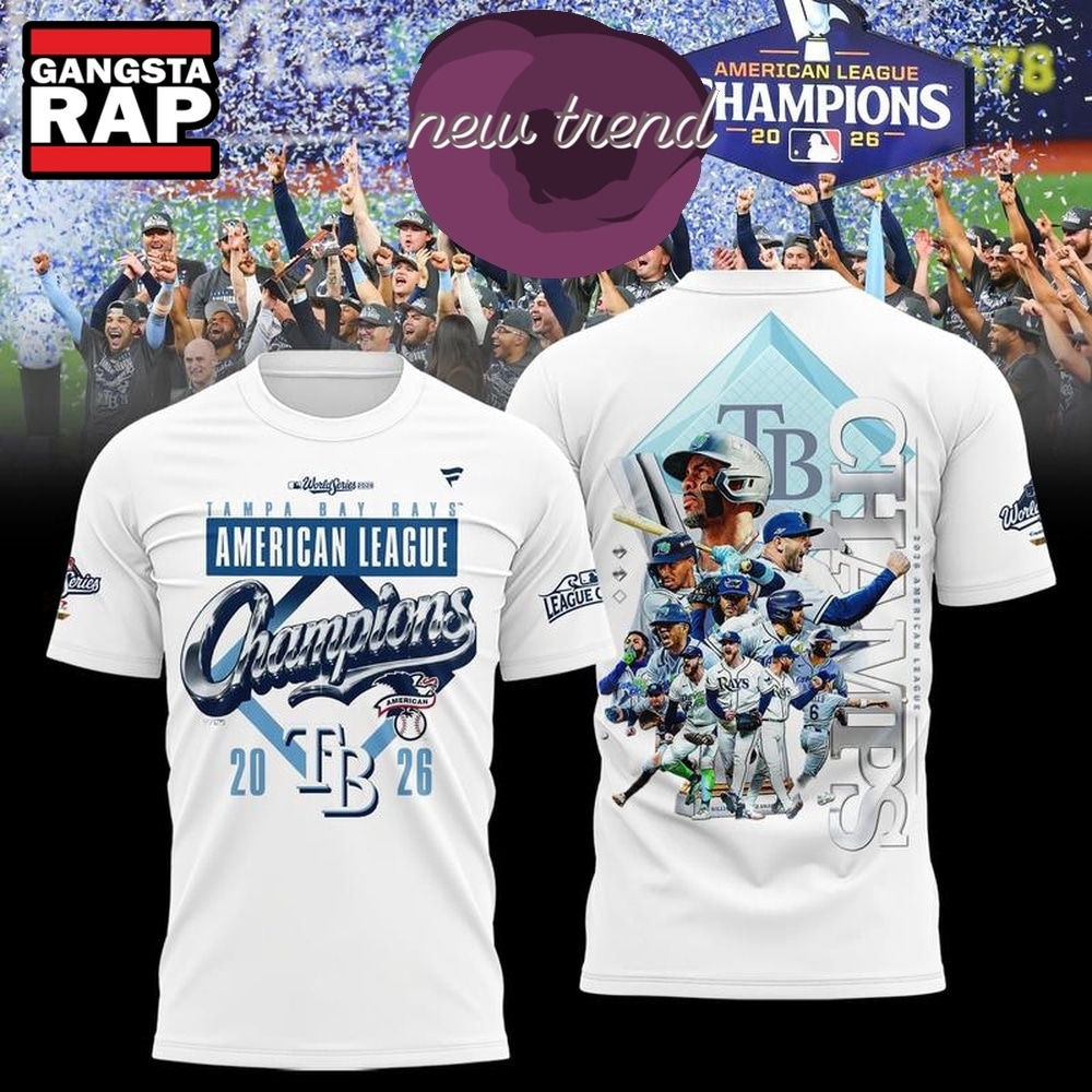 Tampa Bay Rays 2026 ALCS Champions World Series White T Shirt, Trending Design Shirt Tampa Bay Rays 2026 ALCS Champions World Series White T Shirt, Trending Design Shirt