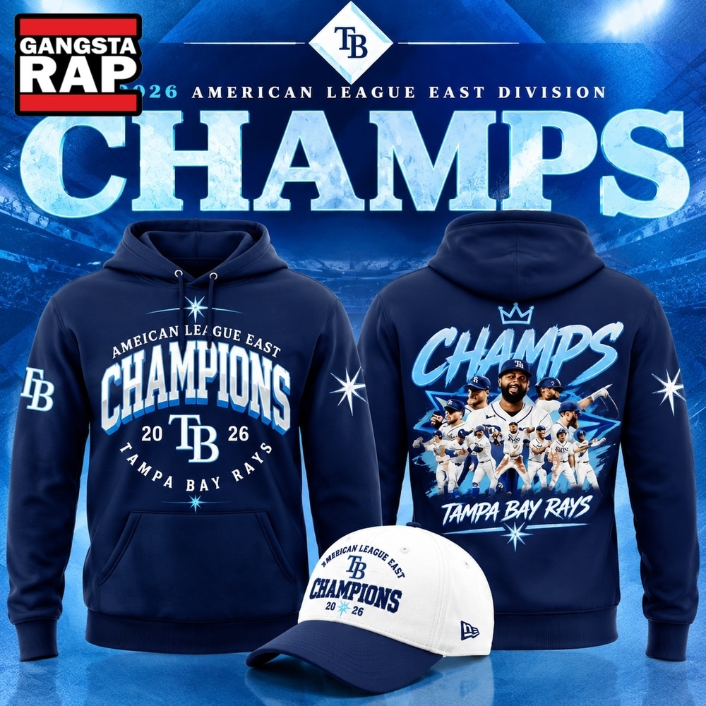 Tampa Bay Rays AL East Division Champions 2026 Navy Pullover Hoodie, Trending Design Shirt Tampa Bay Rays AL East Division Champions 2026 Navy Pullover Hoodie
