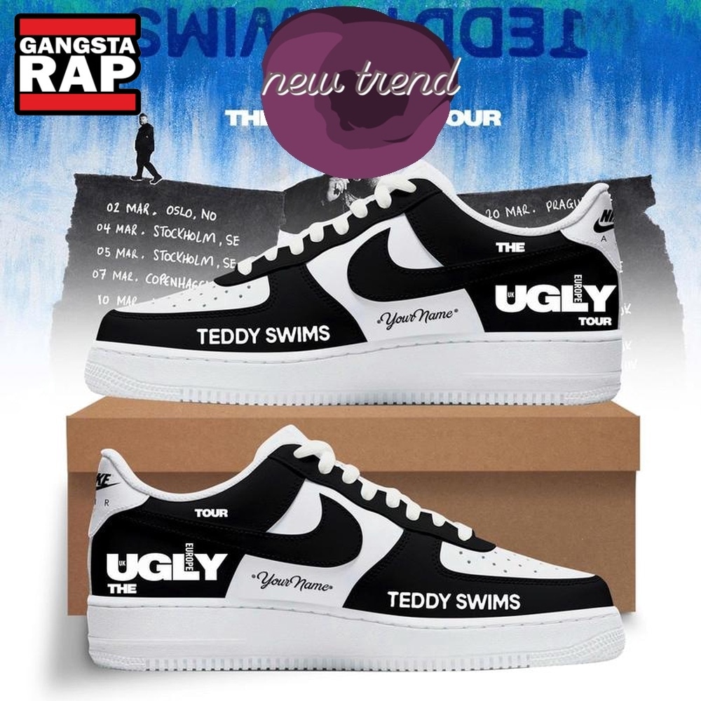 Teddy Swims The UGLY Tour Europe & UK 2027 Custom Name Air Force 1 Shoes Teddy Swims The UGLY Tour Europe & UK 2027 Custom Name Air Force 1 Shoes