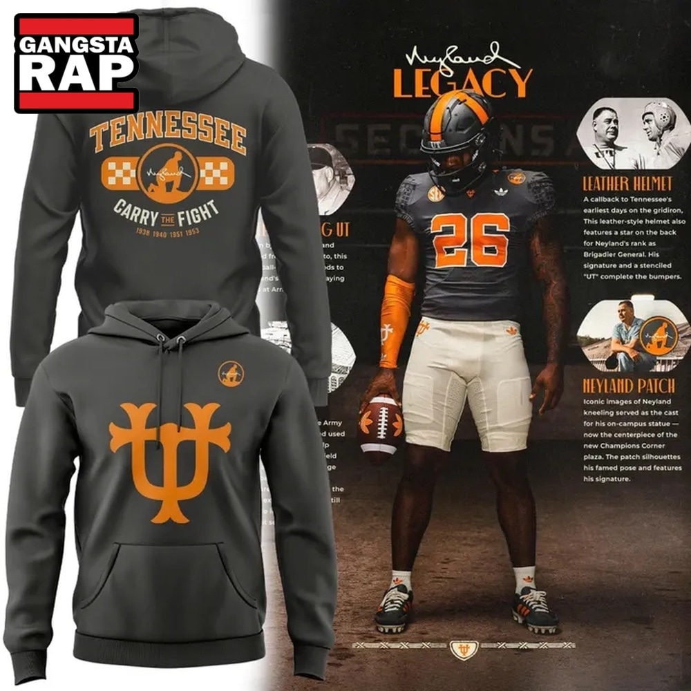 Tennessee Volunteers Neyland Legacy Smokey Grey 2026 Hoodie, Trending Design Shirt Tennessee Volunteers Neyland Legacy Smokey Grey 2026 Hoodie