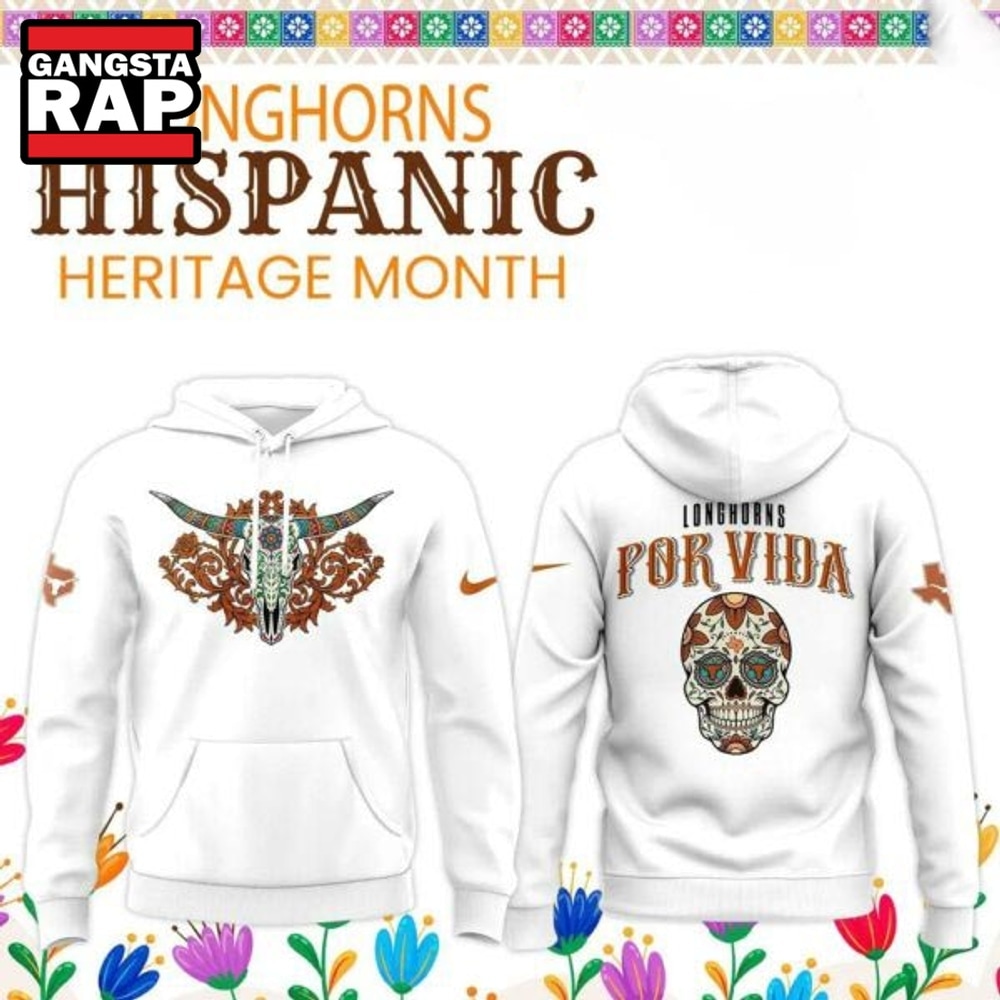 Texas Longhorns 2026 Hispanic Heritage Month Special Edition White Hoodie, Trending Design Shirt Texas Longhorns 2026 Hispanic Heritage Month Special Edition White Hoodie, Trending Design Shirt