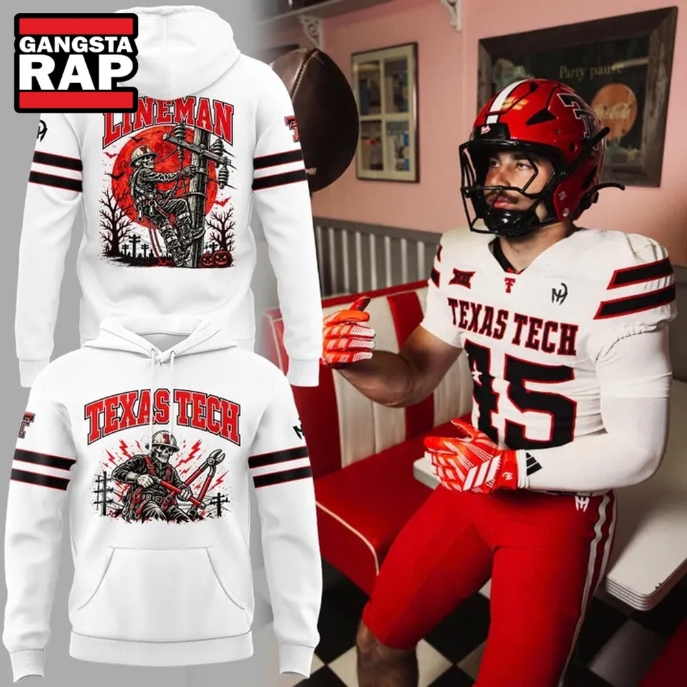 Texas Tech Red Raiders Lineman Halloween 2026 Hoodie, Trending Design Shirt Texas Tech Red Raiders Lineman Halloween 2026 Hoodie