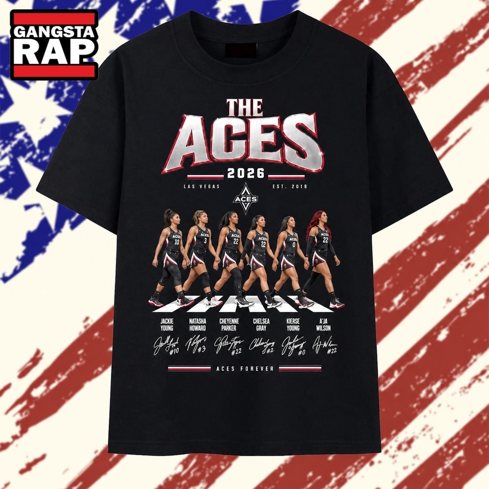 The Aces Las Vegas 2026 Aces Forever Abbey Road Signatures T Shirt, Trending 2D Shirt The Aces Las Vegas 2026 Aces Forever Abbey Road Signatures T Shirt, Trending 2D Shirt