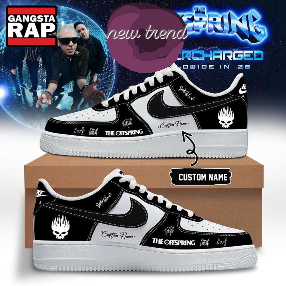The Offspring Supercharged World Tour 2026 Limited Edition Air Force 1 Shoes Sneakers