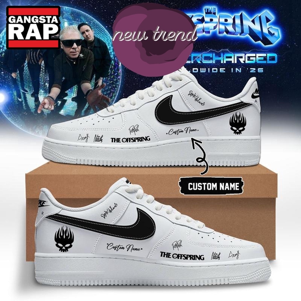 The Offspring Supercharged World Tour 2026 Special New Air Force 1 Shoes Sneakers