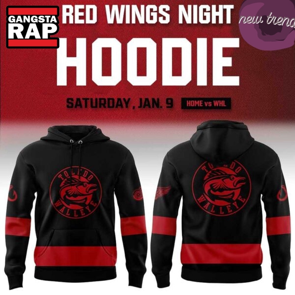 Toledo Walleye Red Wings Night 2026 Hoodie, Trending Design Shirt Toledo Walleye Red Wings Night 2026 Hoodie, Trending Design Shirt