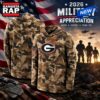 University of Georgia 2026 Military Appreciation Camo Hoodie, Trending Design Shirt University OF Georgia 2026 Military Appreciation Camo Hoodie