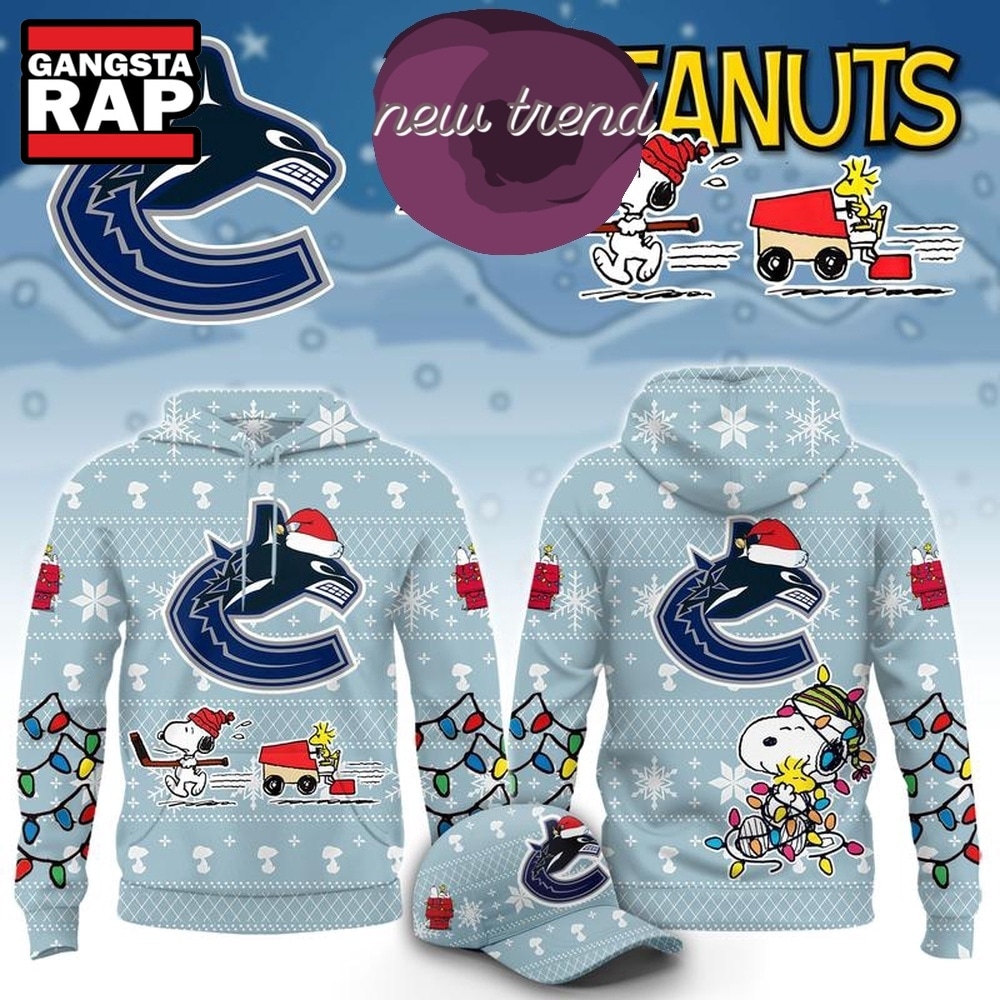 Vancouver Canucks x Peanuts 2026 Christmas Limited Edition Hoodie, Trending Design Shirt Vancouver Canucks x Peanuts 2026 Christmas Limited Edition Hoodie, Trending Design Shirt