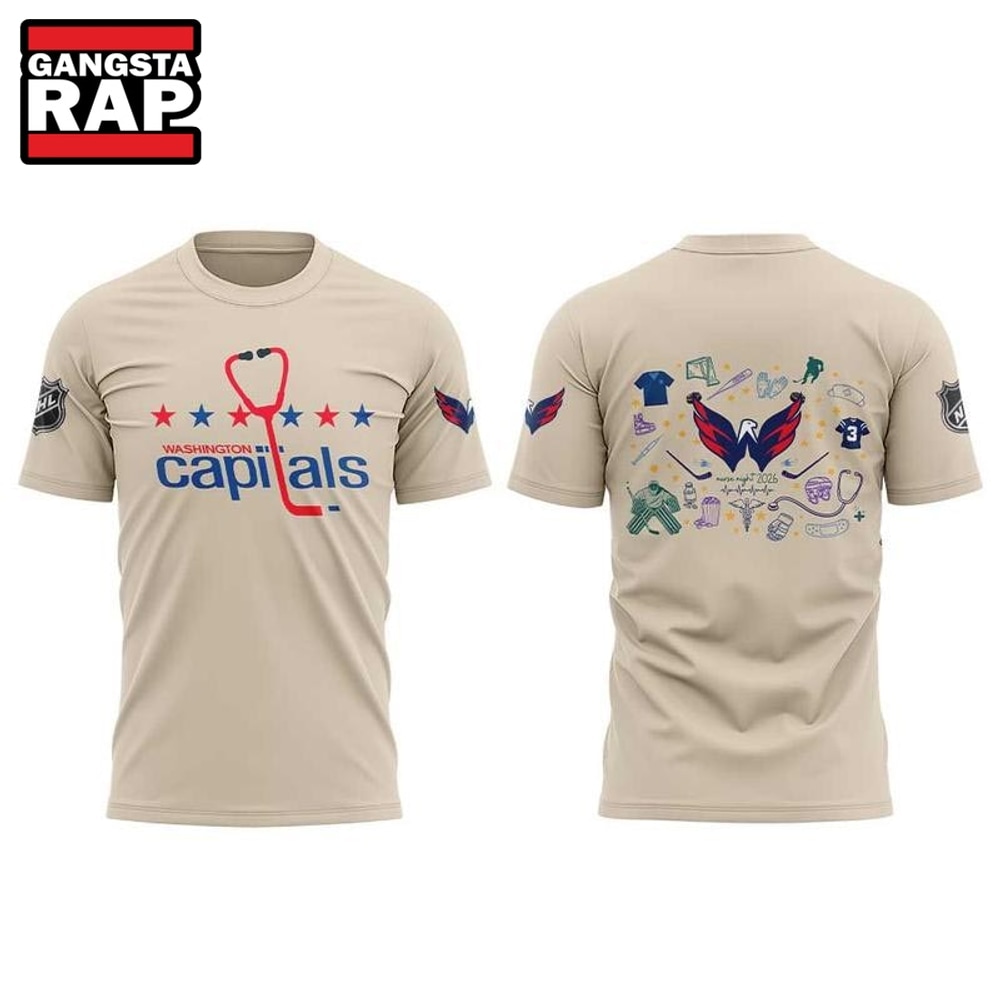Washington Capitals x Nurse Appreciation Night 2026 Special New T Shirt, Trending Design Shirt Washington Capitals X Nurse Appreciation Night 2026 Special New T Shirt