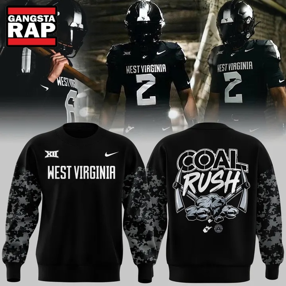 West Virginia Mountaineers Football Coal Rush Uniform Exclusive Sweatshirt, Trending Design Shirt West Virginia Mountaineers Football Coal Rush Uniform Exclusive Sweatshirt, Trending Design Shirt